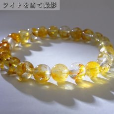 画像10: 【 一点もの 】 ナチュラルゴールデントパーズ 8mm ブレスレット ブラジル産 Natural golden topaz トパーズ お守り 浄化 天然石 パワーストーン カラーストーン (10)