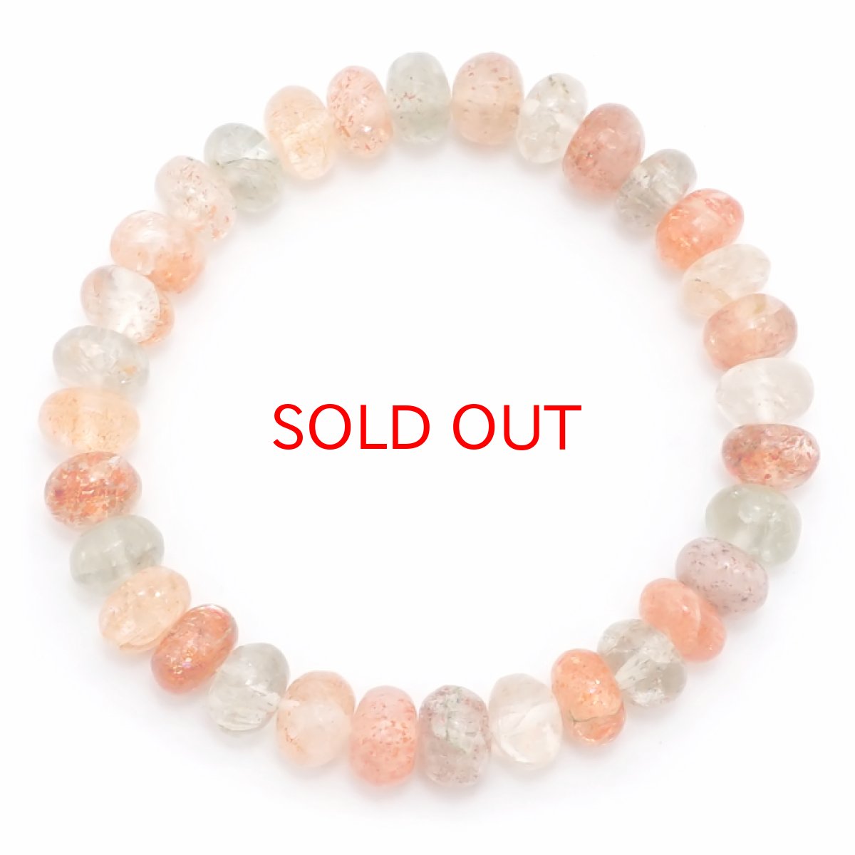 画像4: 【20%OFFセール】 【 一点もの 】 マルチサンストーン 9×5mm ブレスレット ボタンカット インド産 Sunstone サンストーン 太陽 お守り 浄化 天然石 パワーストーン カラーストーン (4)