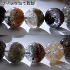 画像3: 【 一点もの 】 ガーデンクォーツ 12mm ブレスレット ブラジル産 Garden quartz 庭園水晶 水晶 お守り 浄化 天然石 パワーストーン カラーストーン (3)