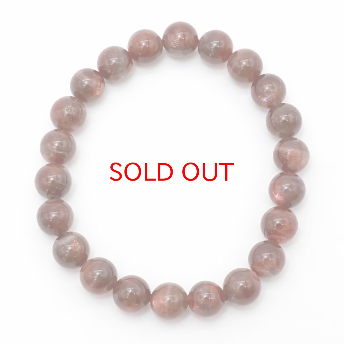 画像4: 【 一点もの 】 ブラッドショットサンストーン 8mm ブレスレット インド産 Sunstone サンストーン 太陽 お守り 浄化 天然石 パワーストーン カラーストーン (4)