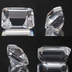 画像2: ペタライト ルース 約18.95ct エメラルドカット ブラジル産 【 一点もの 】 葉長石 Petalite 裸石 鉱物 浄化 お守り 天然石 パワーストーン カラーストーン (2)