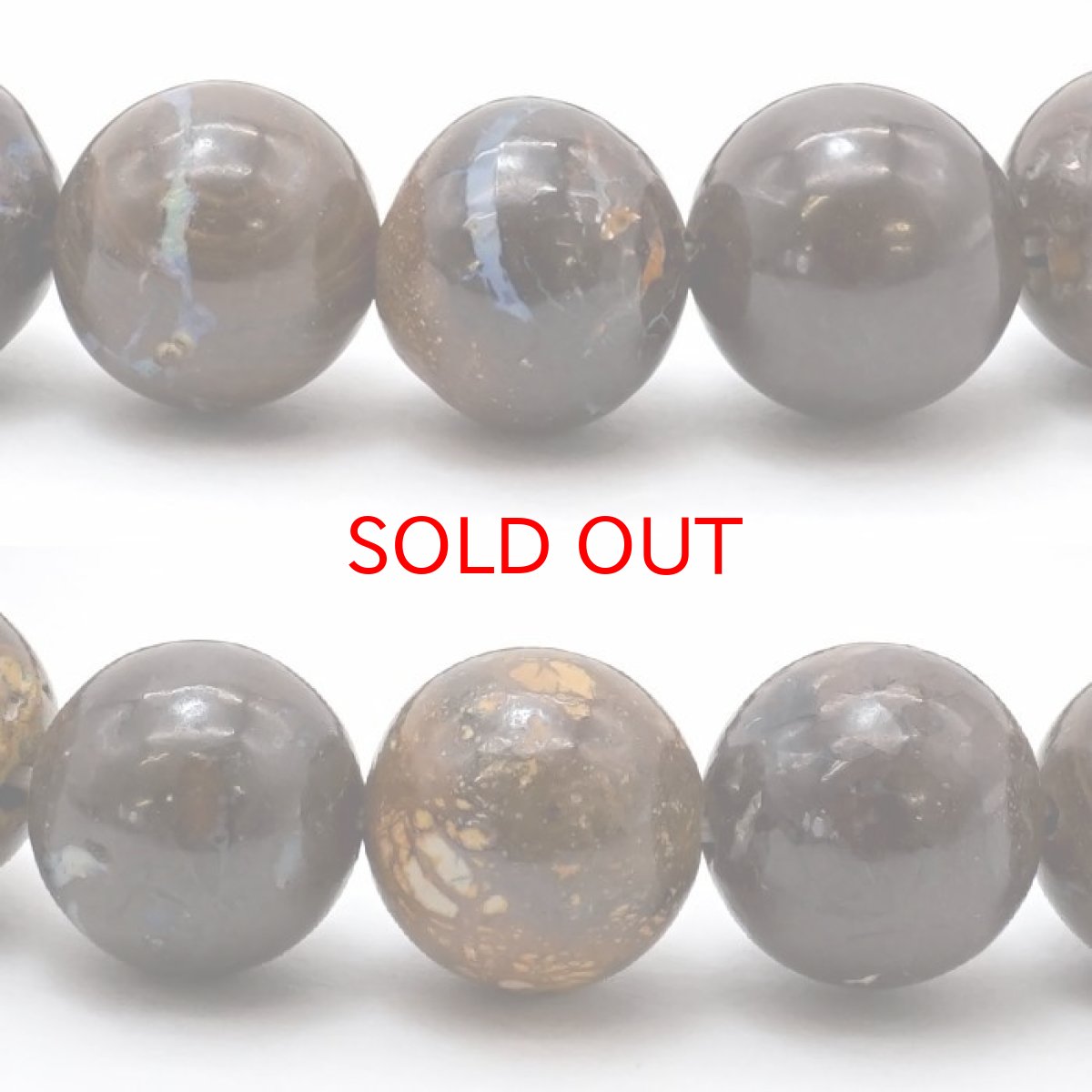 画像2: 【20%OFFセール】 【 一点もの 】 ボルダーオパール 10mm ブレスレット オーストラリア産 Boulder Opal オパール 蛋白石 お守り 浄化 天然石 パワーストーン カラーストーン (2)