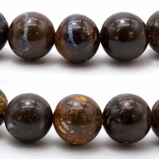 画像2: 【 一点もの 】 ボルダーオパール 10mm ブレスレット オーストラリア産 Boulder Opal オパール 蛋白石 お守り 浄化 天然石 パワーストーン カラーストーン (2)