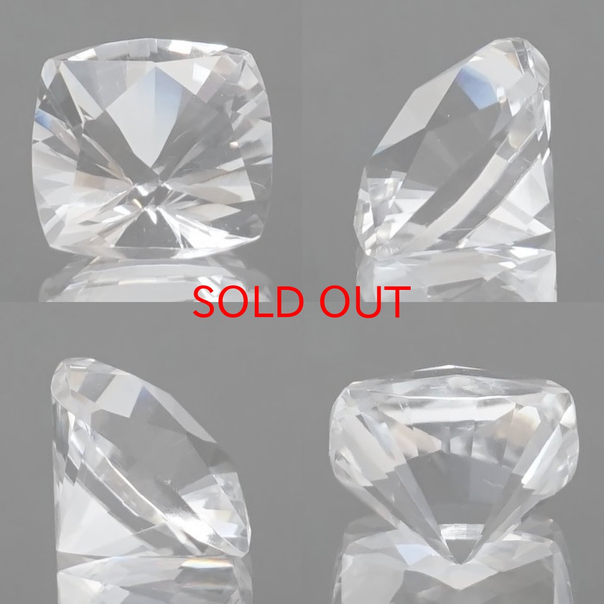 画像2: ペタライト ルース 約4.4ct スクエアカット ブラジル産 【 一点もの 】 葉長石 Petalite 裸石 鉱物 浄化 お守り 天然石 パワーストーン カラーストーン (2)