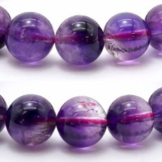 画像2: 【 一点もの 】 アメジストスーパーセブン 10mm ブレスレット ブラジル産 Amethyst super seven スーパーセブン お守り 浄化 天然石 パワーストーン カラーストーン (2)