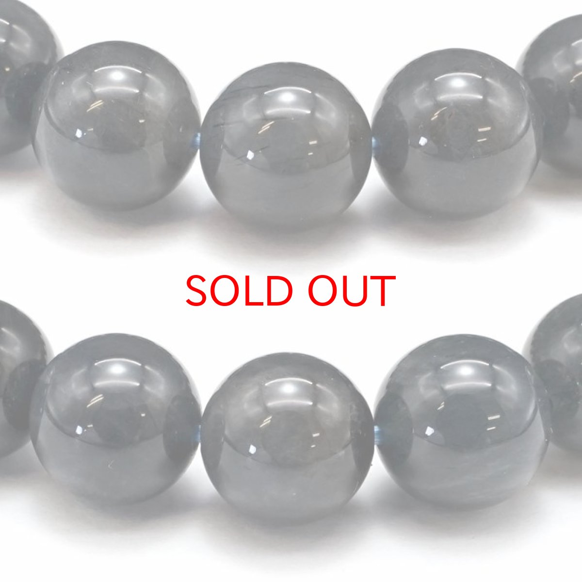 画像2: 【 一点もの 】 ブルーブラックルチル 10mm ブレスレット ブラジル産 Blue black rutile 藍ルチル お守り 浄化 天然石 パワーストーン カラーストーン (2)