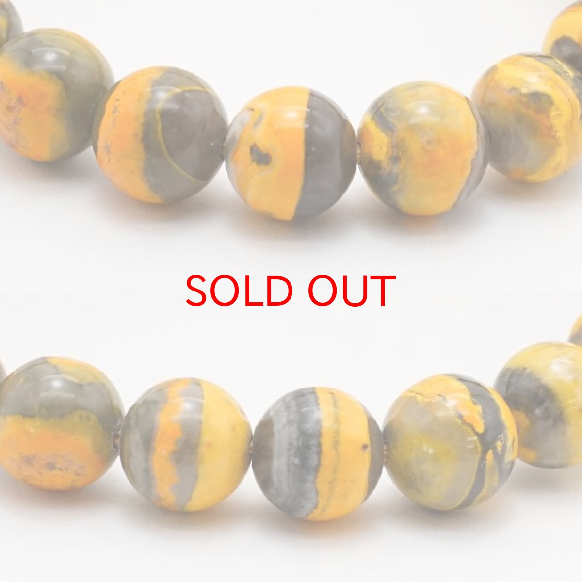 画像2: 【一点もの】 バンブルビージャスパー ブレスレット 8mm インドネシア産 bumblebee jasper 天然石 パワーストーン カラーストーン (2)
