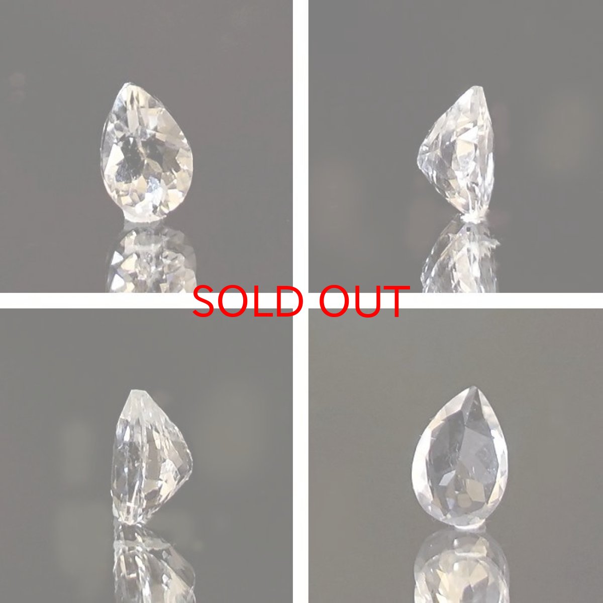 画像2: フェナカイト ルース 約0.40ct ドロップカット ロシア マリシェボ産 【 一点もの 】 フェナス石 Phenakite 希少石 レア 誕生石 裸石 鉱物 浄化 お守り 天然石 パワーストーン カラーストーン (2)