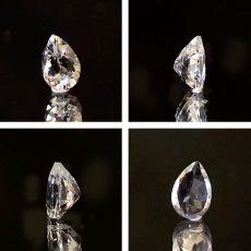 画像2: フェナカイト ルース 約0.40ct ドロップカット ロシア マリシェボ産 【 一点もの 】 フェナス石 Phenakite 希少石 レア 誕生石 裸石 鉱物 浄化 お守り 天然石 パワーストーン カラーストーン (2)