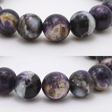 画像2: 【石の日SALE 14%OFF】 【一点もの】 ティファニーストーン ブレスレット 10mm アメリカ産 Tiffany Stone 天然石 パワーストーン カラーストーン (2)