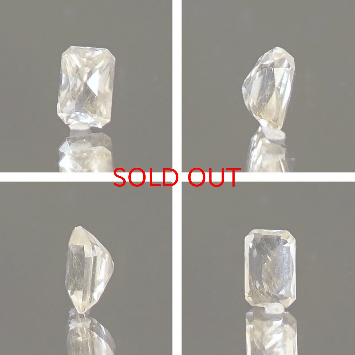 画像2: フェナカイト ルース 約0.40ct シザースカット ロシア マリシェボ産 【 一点もの 】 フェナス石 Phenakite 希少石 レア 誕生石 裸石 鉱物 浄化 お守り 天然石 パワーストーン カラーストーン (2)