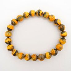 画像3: 【一点もの】 バンブルビージャスパー ブレスレット 8mm インドネシア産 bumblebee jasper 天然石 パワーストーン カラーストーン (3)