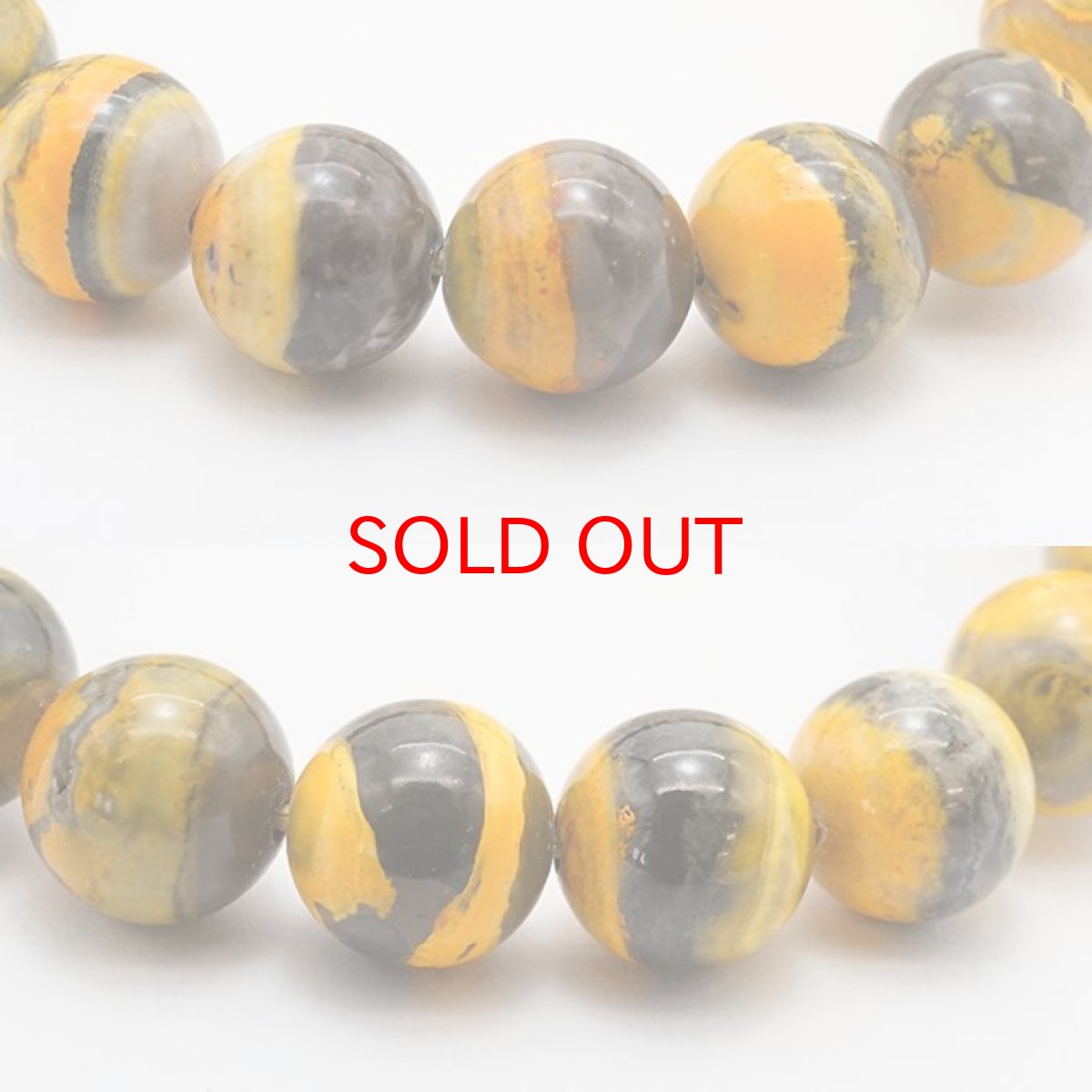 画像2: 【一点もの】 バンブルビージャスパー ブレスレット 10mm インドネシア産 bumblebee jasper 天然石 パワーストーン カラーストーン (2)