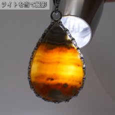 画像4: 【石の日SALE 14%OFF】 【 一点もの 】 バンブルビージャスパー ペンダントトップ インドネシア産 ドロップ 日本製 自社製 天然石 パワーストーン カラーストーン (4)