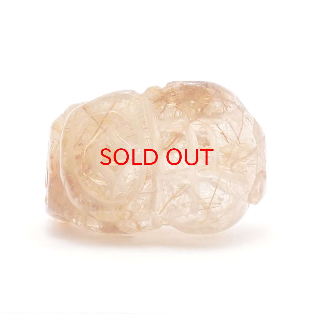 画像3: 貔貅 (ヒキュウ) レッドルチル 彫り物 ブラジル産 【 一点物 】 red rutile brave troops 瑞獣 天然石 パワーストーン カラーストーン (3)