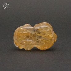 画像9: 貔貅 (ヒキュウ) ルチルクォーツ 彫り物 ブラジル産 【 一点物 】 rutile quartz brave troops 瑞獣 天然石 パワーストーン カラーストーン (9)