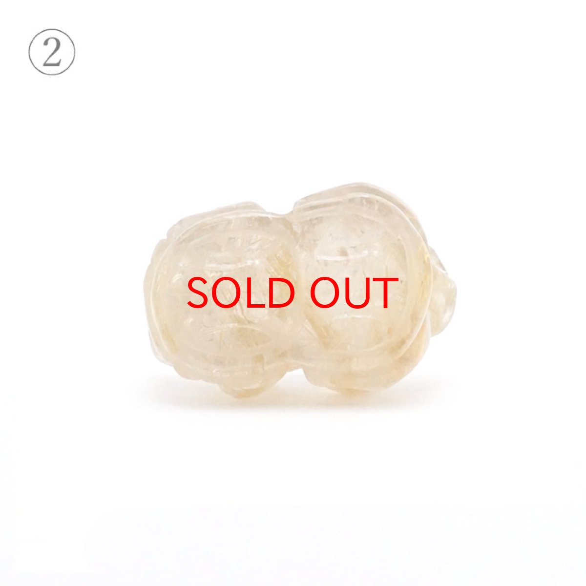 画像6: 貔貅 (ヒキュウ) ルチルクォーツ 彫り物 ブラジル産 【 一点物 】 rutile quartz brave troops 瑞獣 天然石 パワーストーン カラーストーン (6)