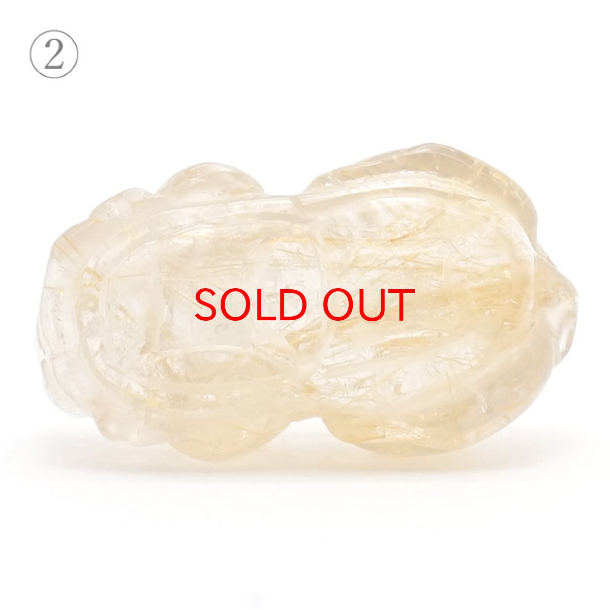 画像6: 貔貅 (ヒキュウ) ルチルクォーツ 彫り物 ブラジル産 【 一点物 】 rutile quartz brave troops 瑞獣 天然石 パワーストーン カラーストーン (6)