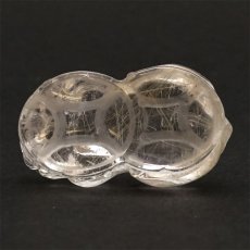 画像3: 【石の日SALE 14%OFF】 貔貅 (ヒキュウ) ルチルクォーツ 彫り物 ブラジル産 【 一点物 】 rutile quartz brave troops 瑞獣 天然石 パワーストーン カラーストーン (3)
