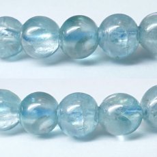 画像2: ブルージルコン ブレスレット カンボジア産 7mm Blue Zircon 【 一点もの 】 ジルコン 12月誕生石 天然石 パワーストーン カラーストーン (2)