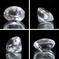 画像2: ペタライト ルース 約1.5ct オーバルカット ブラジル産 【一点もの】 葉長石 Petalite 裸石 鉱物 浄化 お守り 天然石 パワーストーン カラーストーン (2)