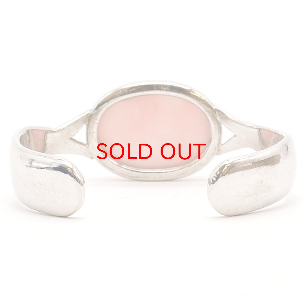 画像4: 【弊社オリジナルデザイン】ピンクオパール シルバーバングル ブレスレット デザインA 日本製 SV925 【一点物】 証明書つき 天然石 パワーストーン カラーストーン (4)