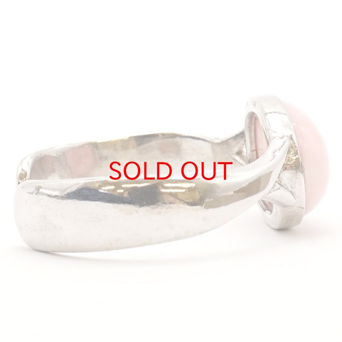 画像3: 【弊社オリジナルデザイン】ピンクオパール シルバーバングル ブレスレット デザインA 日本製 SV925 【一点物】 証明書つき 天然石 パワーストーン カラーストーン (3)