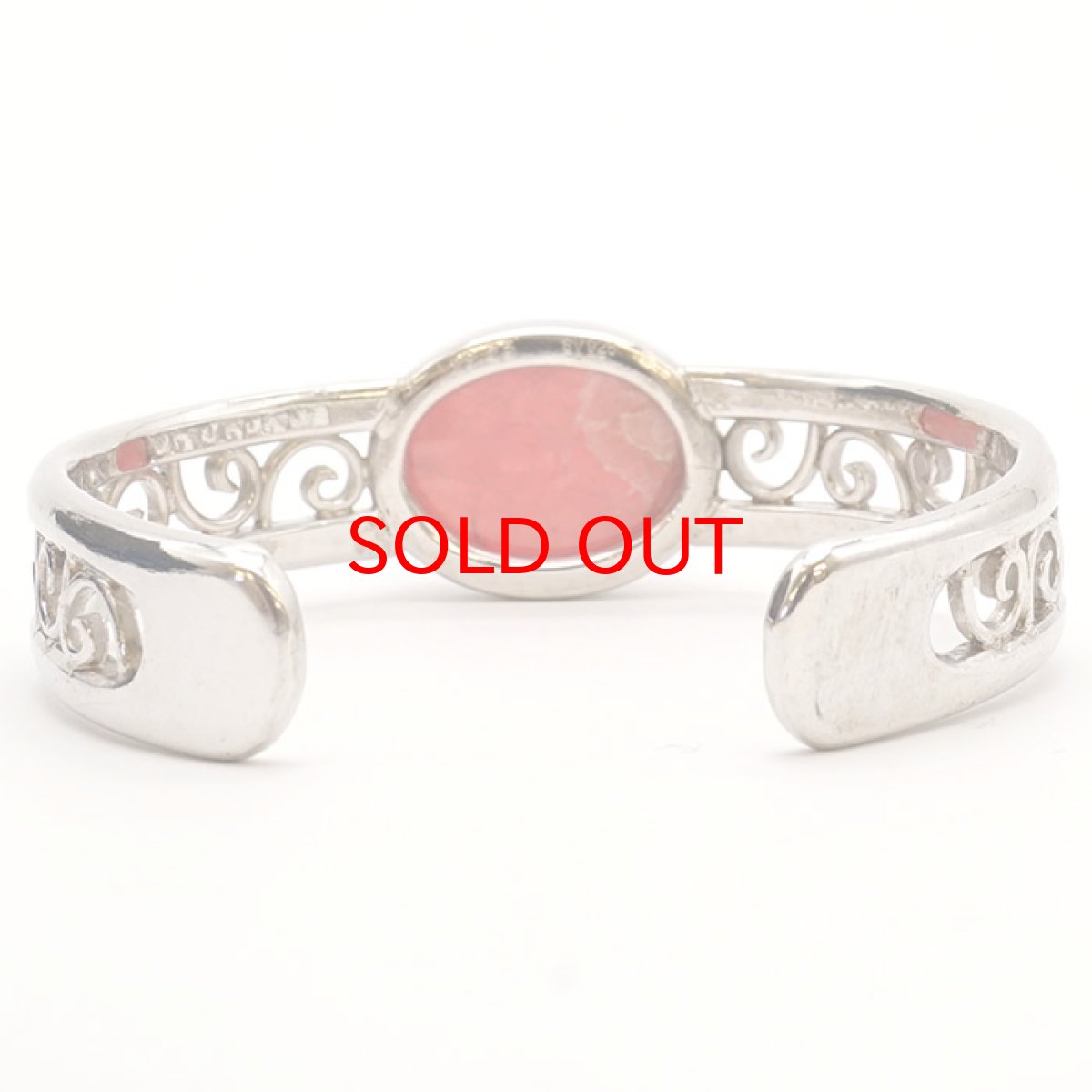 画像4: 【弊社オリジナルデザイン】インカローズ シルバーバングル ブレスレット デザインB 日本製 SV925 【一点物】 証明書つき 天然石 パワーストーン カラーストーン (4)