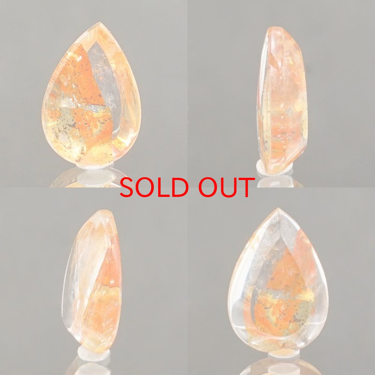 画像2: 【 1点物 】オーロラインクォーツ ルース 1.0ct Aurora In Quartz リモナイト ヘマタイト 天然石 パワーストーン 浄化 お守り カラーストーン (2)