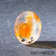 画像3: 【 1点物 】オーロラインクォーツ ルース 7.5ct Aurora In Quartz リモナイト ヘマタイト 天然石 パワーストーン 浄化 お守り カラーストーン (3)