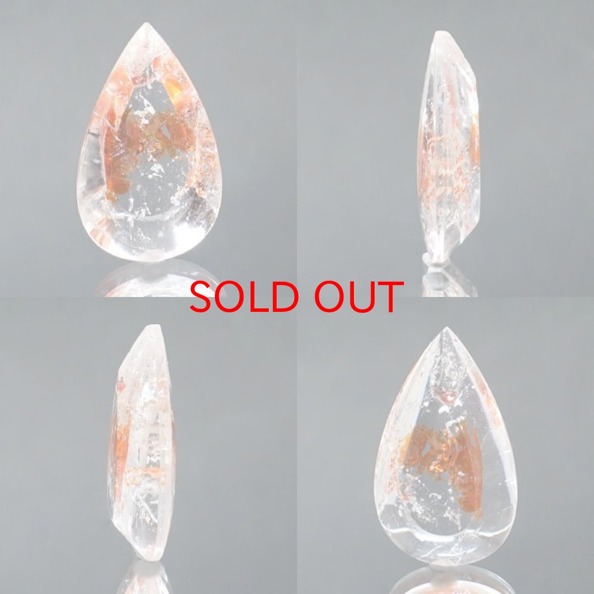 画像2: 【 1点物 】オーロラインクォーツ ルース 5.0ct Aurora In Quartz リモナイト ヘマタイト 天然石 パワーストーン 浄化 お守り カラーストーン (2)