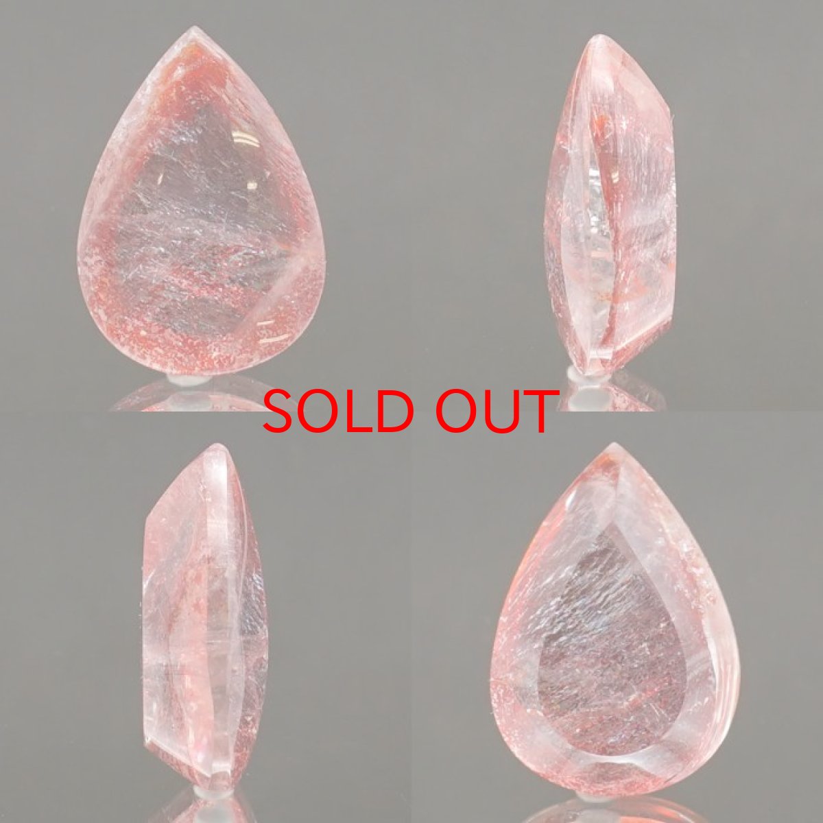 画像2: 【 1点物 】オーロラインクォーツ ルース 7.0ct Aurora In Quartz リモナイト ヘマタイト 天然石 パワーストーン 浄化 お守り カラーストーン (2)