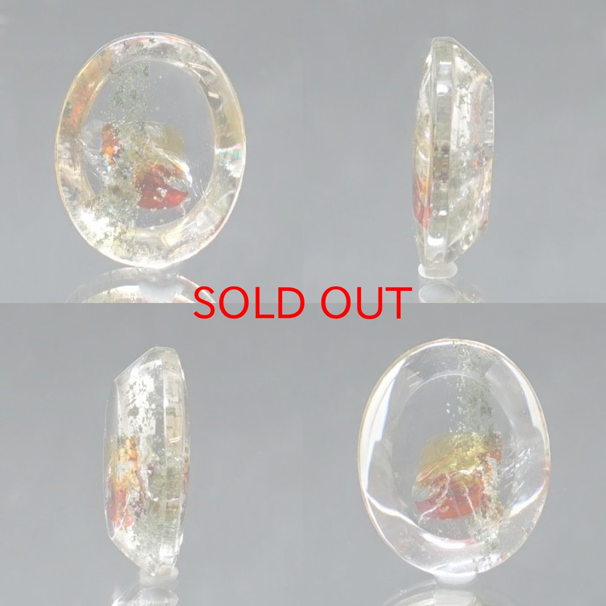 画像2: 【 1点物 】オーロラインクォーツ ルース 5.5ct Aurora In Quartz リモナイト ヘマタイト 天然石 パワーストーン 浄化 お守り カラーストーン (2)