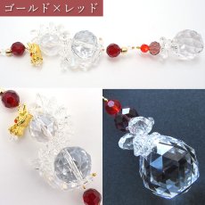 画像3: 【数量限定】高品質【プリズムクリスタル仕様】 昇り龍サンキャッチャー 極み ゴールド 《台付き》 ドラゴン DRAGON 日本製 正月 新年 飾り物 縁起物 インテリア 開運 雑貨 窓 風水 太陽光 ラッキーカラー 風水 開運 ギフト プレゼント キラキラ (3)