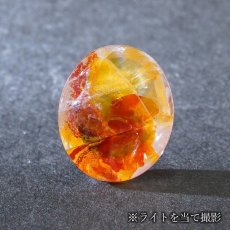 画像3: 【 1点物 】オーロラインクォーツ ルース 6.0ct Aurora In Quartz リモナイト ヘマタイト 天然石 パワーストーン 浄化 お守り カラーストーン (3)