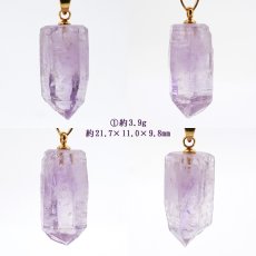 画像2: 【 一点もの 】 ベラクルスアメジスト ペンダントトップ 原石 メキシコ産 日本製 ステンレス Vera Cruz Amethyst 2月 誕生石 ネックレス お守り 浄化 天然石 パワーストーン カラーストーン (2)