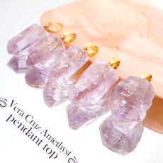 画像1: 【 一点もの 】 ベラクルスアメジスト ペンダントトップ 原石 メキシコ産 日本製 ステンレス Vera Cruz Amethyst 2月 誕生石 ネックレス お守り 浄化 天然石 パワーストーン カラーストーン (1)