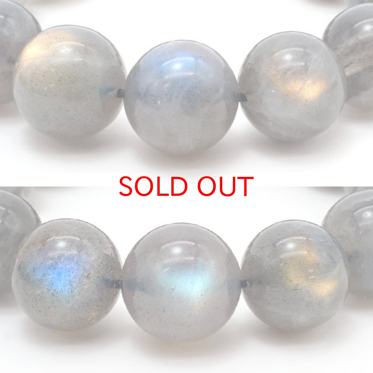 画像2: 【 一点物 】 ラブラドライト 15mm ブレスレット マダガスカル産 Labradorite ラブラド 曹灰長石 浄化 お守り 天然石 パワーストーン カラーストーン (2)