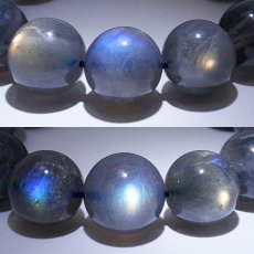 画像3: 【 一点物 】 ラブラドライト 15mm ブレスレット マダガスカル産 Labradorite ラブラド 曹灰長石 浄化 お守り 天然石 パワーストーン カラーストーン (3)