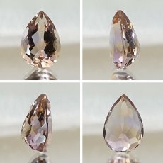 画像2: アメトリン ルース 3.35ct ドロップカット ボリビア産 一点もの アメジスト シトリン バイカラー 希少石 天然石 パワーストーン カラーストーン (2)