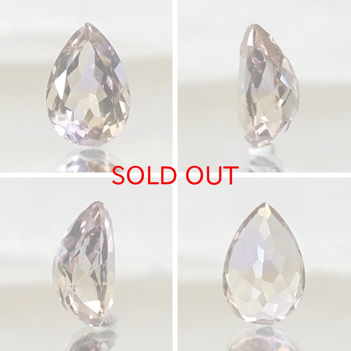 画像2: アメトリン ルース 3.15ct ドロップカット ボリビア産 一点もの アメジスト シトリン バイカラー 希少石 天然石 パワーストーン カラーストーン (2)