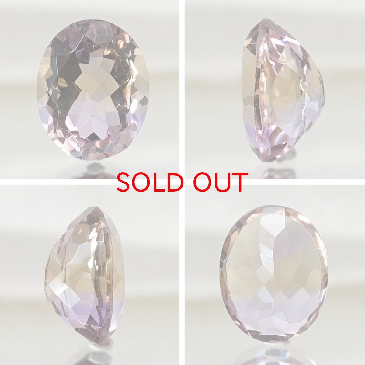 画像2: アメトリン ルース 4.05ct オーバルカット ボリビア産 一点もの アメジスト シトリン バイカラー 希少石 天然石 パワーストーン カラーストーン (2)