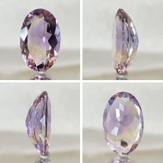 画像2: アメトリン ルース 4.35ct オーバルカット ボリビア産 一点もの アメジスト シトリン バイカラー 希少石 天然石 パワーストーン カラーストーン (2)