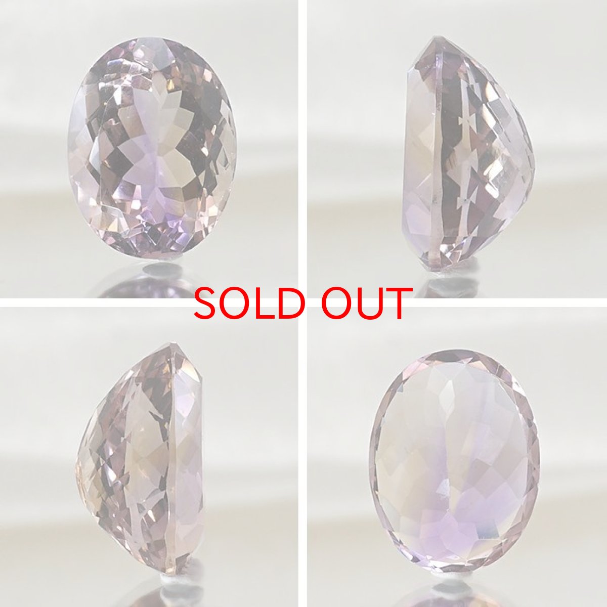 画像2: アメトリン ルース 7.95ct オーバルカット ボリビア産 一点もの アメジスト シトリン バイカラー 希少石 天然石 パワーストーン カラーストーン (2)