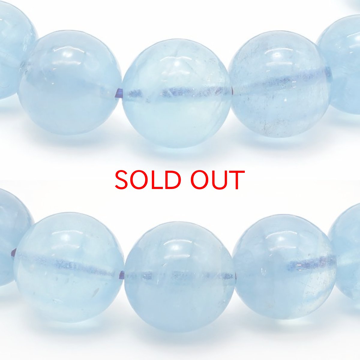 画像2: 【20%OFFセール】 アクアマリン 11mm ブレスレット ブラジル産 【 一点物 】 Aquamarine 緑柱石 藍柱石 藍玉 水色 浄化 お守り 天然石 パワーストーン カラーストーン (2)