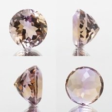 画像2: アメトリン ルース 5.28ct ラウンドカット ボリビア産 一点もの アメジスト シトリン バイカラー 希少石 天然石 パワーストーン カラーストーン (2)