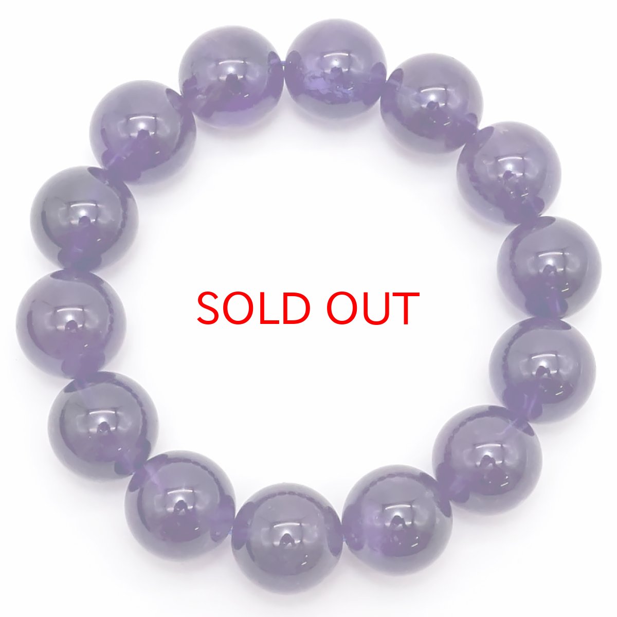 画像4: 【20%OFFセール】 アメジスト 17mm ブレスレット ウルグアイ産 【 一点物 】 Amethyst 2月 誕生石 浄化 お守り 天然石 パワーストーン カラーストーン (4)