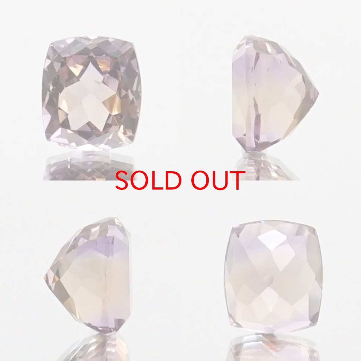 画像2: アメトリン ルース 5.51ct シザーズカット ボリビア産 一点もの アメジスト シトリン バイカラー 希少石 天然石 パワーストーン カラーストーン (2)