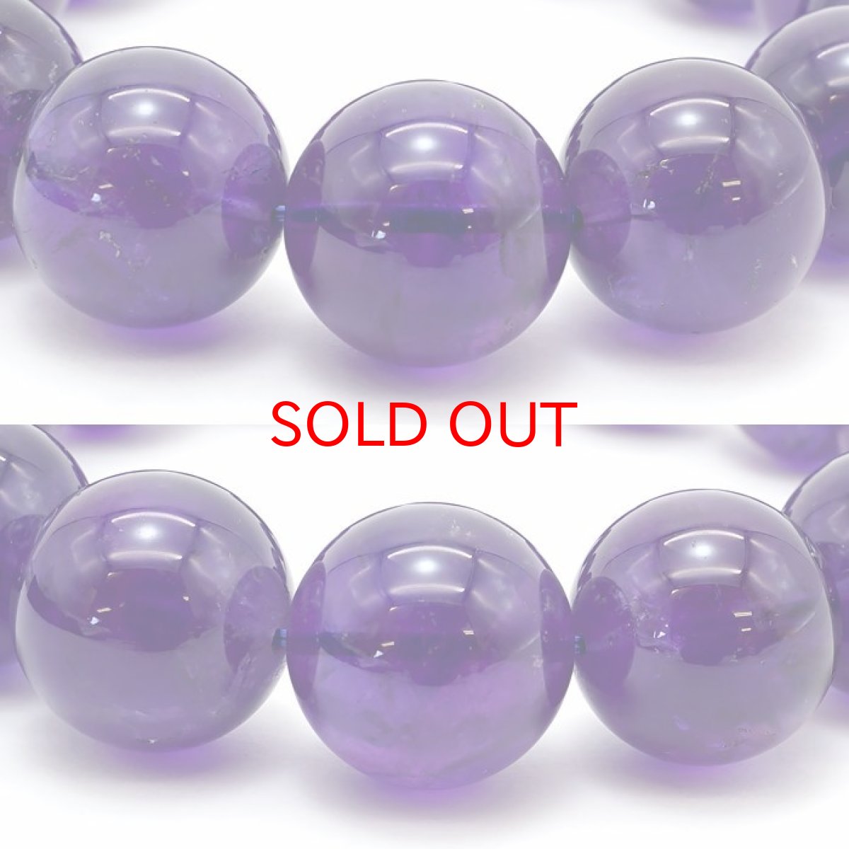 画像2: 【20%OFFセール】 アメジスト 17mm ブレスレット ウルグアイ産 【 一点物 】 Amethyst 2月 誕生石 浄化 お守り 天然石 パワーストーン カラーストーン (2)