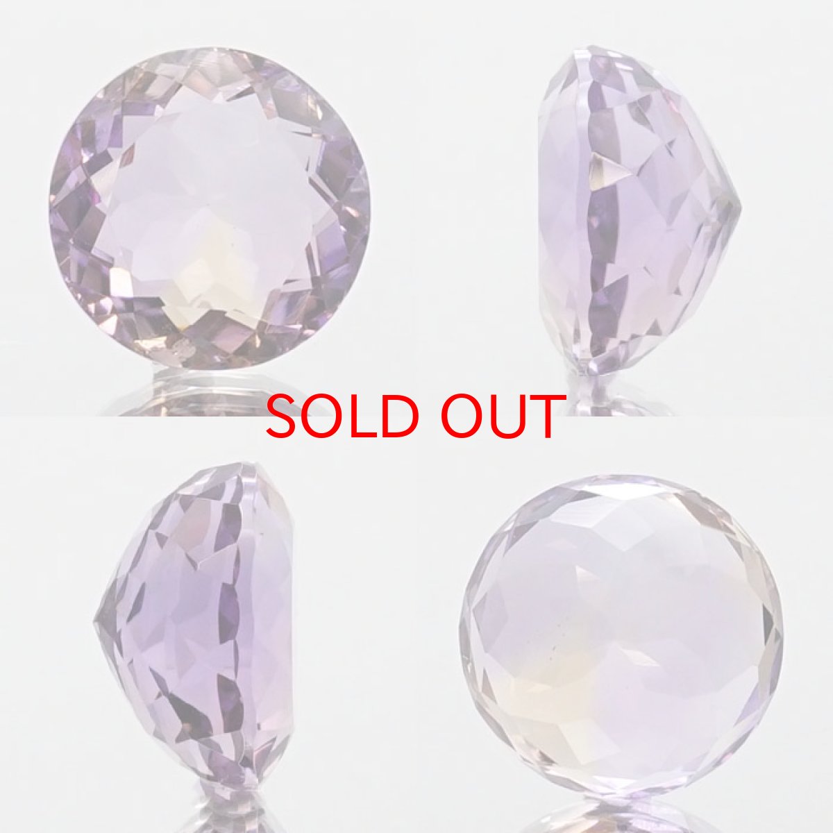 画像2: 【20%OFFセール】 アメトリン ルース 9.56ct ラウンドカット ボリビア産 一点もの アメジスト シトリン バイカラー 希少石 天然石 パワーストーン カラーストーン (2)